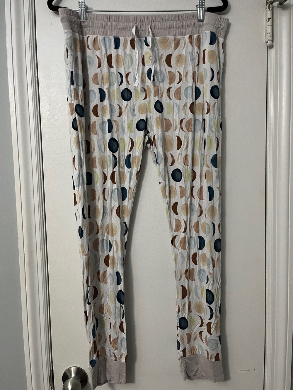 Little Sleepies Luna Neutral watercolor moon phases print
